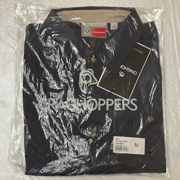 Craghoppers NOSILIFE NUORO LONG SLEEVE SHIRT - Steel Blue - Picture 14 of 15